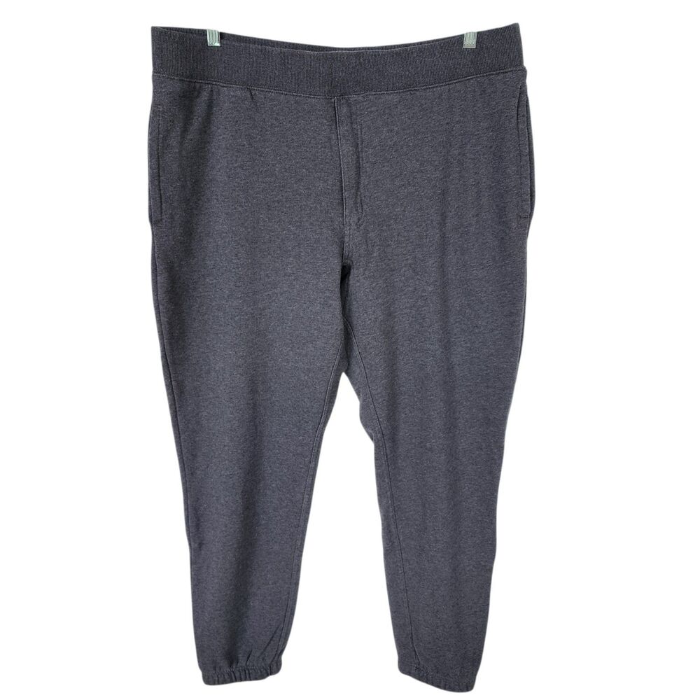 Duluth Trading Co Men's XL x 32 Midweight Fleece Joggers Sweatpants Pockets Gray